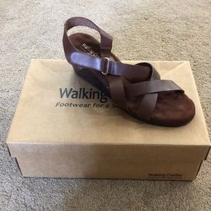 Walking Cradles Newton Strappy Wedge Sandals